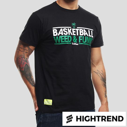 Grill Funk Tričko Basket & Weed Černé